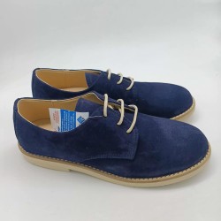 Zapato Oxford afelpado azul marino