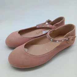 Merceditas piel ante rosa