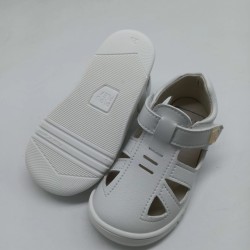 Sandalia respetuosa Piruflex en Blanco