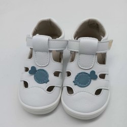 Sandalia Piruflex respetuosa en blanco