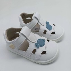 Sandalia Piruflex respetuosa en blanco