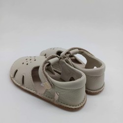 Sandalia respetuosa Piruflex en piel beige