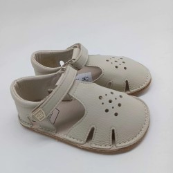 Sandalia respetuosa Piruflex en piel beige