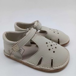 Sandalia respetuosa Piruflex en piel beige