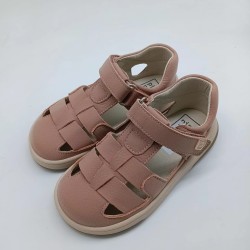 Sandalia piruflex en piel color rosa