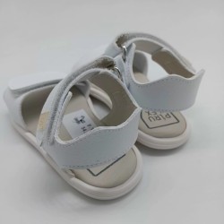 Sandalia abierta Piruflex respetuosa en blanco