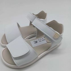 Sandalia abierta Piruflex respetuosa en blanco