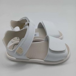 Sandalia abierta Piruflex respetuosa en blanco