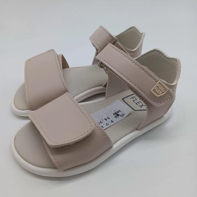 Sandalia abierta Piruflex en rosa