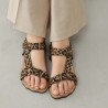 Sandalia Barefoot Goflex leopardo