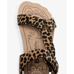 Sandalia Barefoot Goflex leopardo