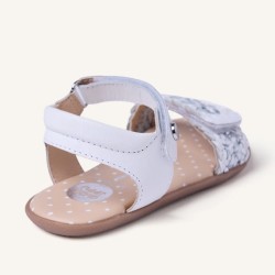 Sandalia Barefoot piel trenzada