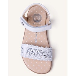 Sandalia Barefoot piel trenzada