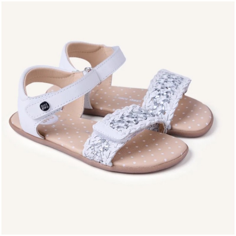 Sandalia Barefoot piel trenzada