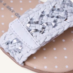 Sandalia Barefoot piel trenzada