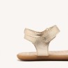 Sandalia Barefoot piel oro