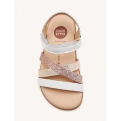 Sandalia Barefoot piel brillos