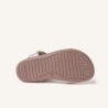 Sandalia Barefoot piel oro con mariposa