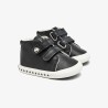 Zapatilla alta Barefoot en negro