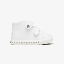 Zapatilla alta Barefoot en blanco