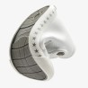 Zapatilla alta Barefoot en blanco