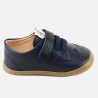 Zapato picado piel azul marino