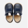 Zapato picado piel azul marino