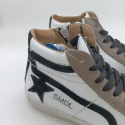 Zapatilla alta Silver en blanco combinada