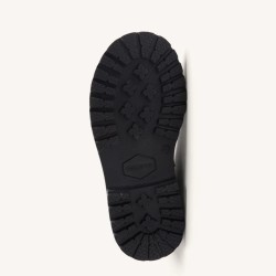 Bota piel negra cremallera