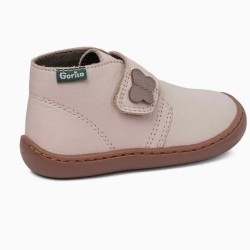 Botín Barefoot en piel color nude