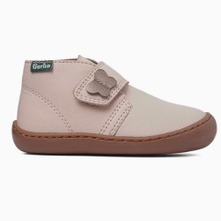 Botín Barefoot en piel color nude
