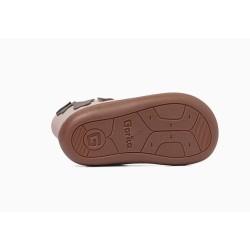 Botín Barefoot en piel rosa nude mariposas