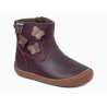Botin Barefoot en piel burdeos mariposa
