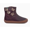 Botin Barefoot en piel burdeos mariposa