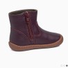 Botin Barefoot en piel burdeos mariposa