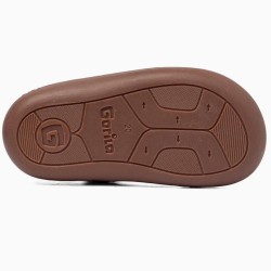 Botin Barefoot en piel burdeos mariposa