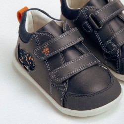 Botin Barefoot piel azul marino