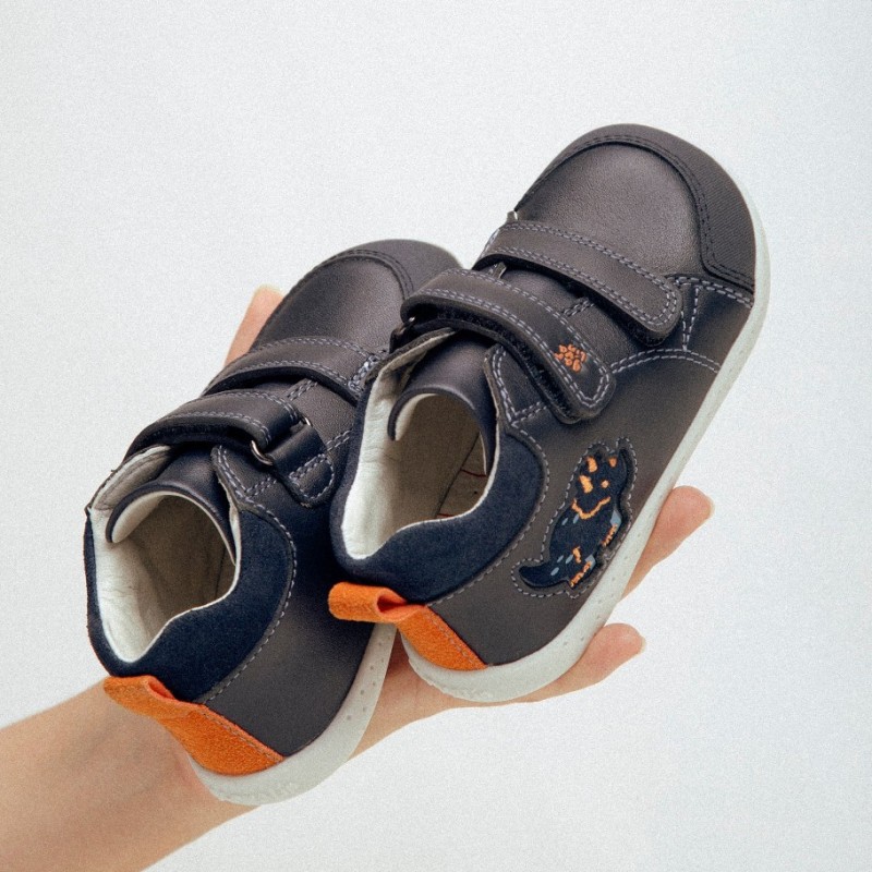 Botin Barefoot piel azul marino