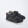 Botin Barefoot piel azul marino