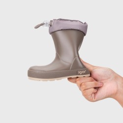 Bota de agua Yogi cuello taupe