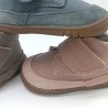 Botin Piruflex en piel rosa, topo o azul night