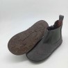 Botin Chelsea piel color gris