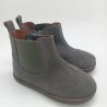 Botin Chelsea piel color gris