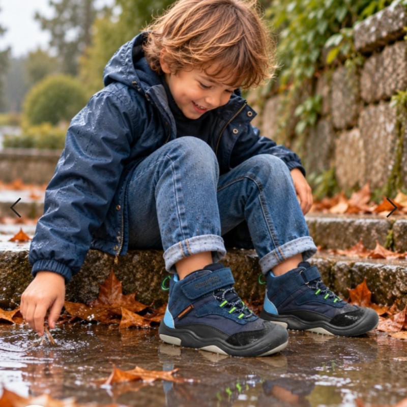 Botas hera Barefoot waterproof blanditos en azul