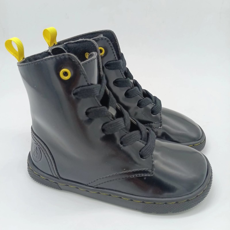 Bota media caña respetuosa Coqueflex en negro