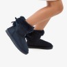 Botas australianas lazo pelo azul marino