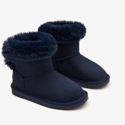 Botas australianas lazo pelo azul marino