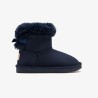 Botas australianas lazo pelo azul marino