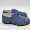 Zapato blucher ceremonia en piel saco jeans