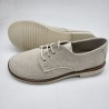 Zapato oxford en piel lino natural